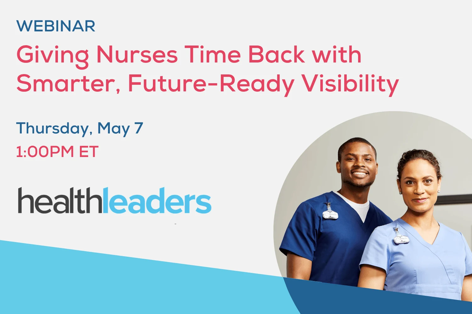HL Webinar Promo Block nurses standing together