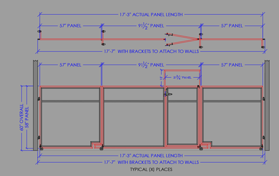 Dog Daycare Mobile Room Divider Schematic