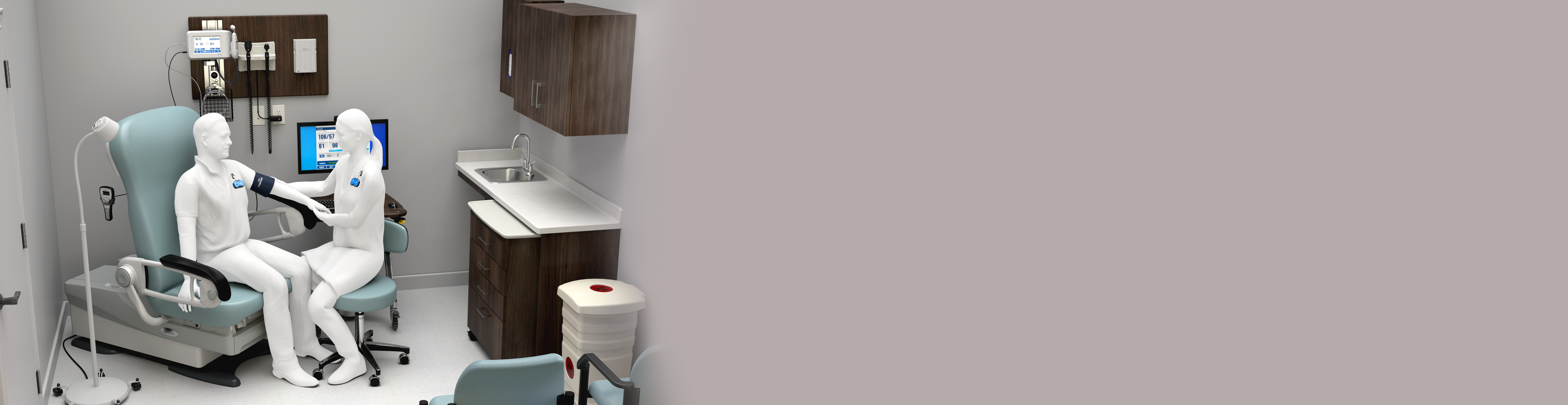 3d model of people in room