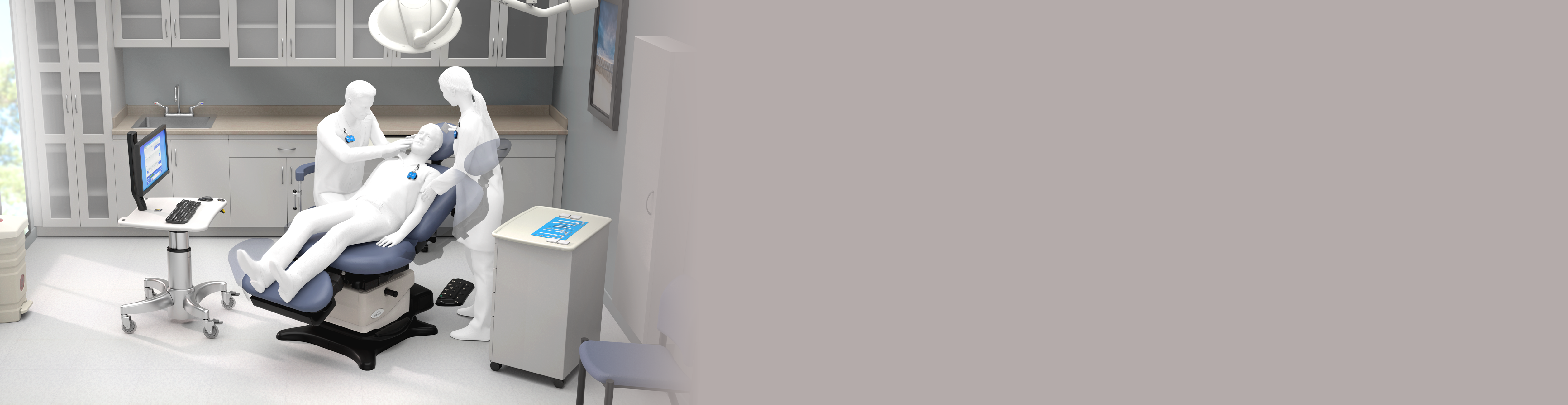 3d model of people in room